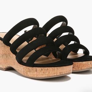 Sam Edelman Black Wedge Sandals